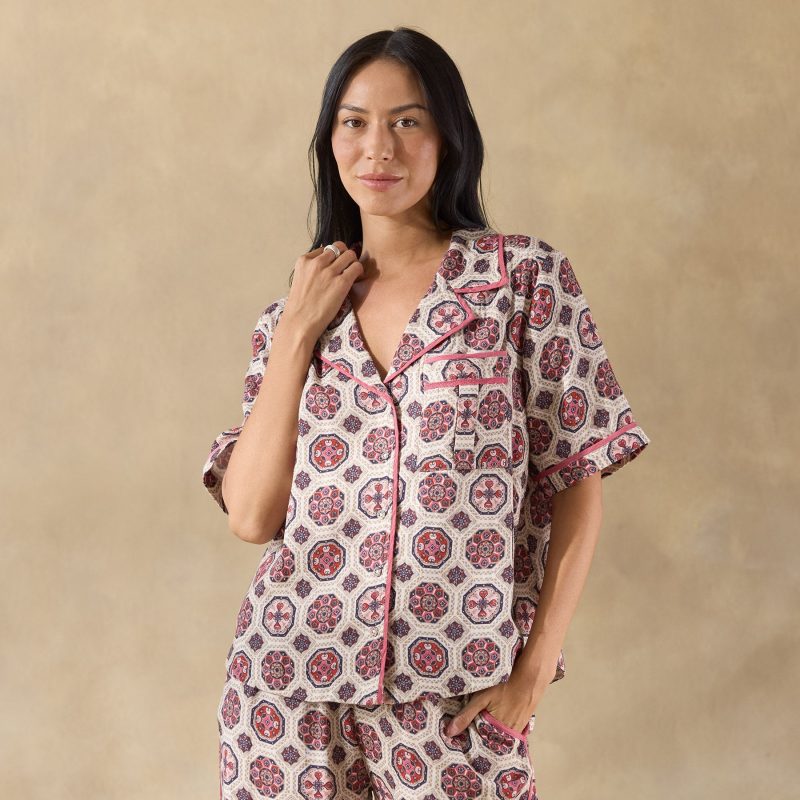 Abstract Gardens Pajama Top