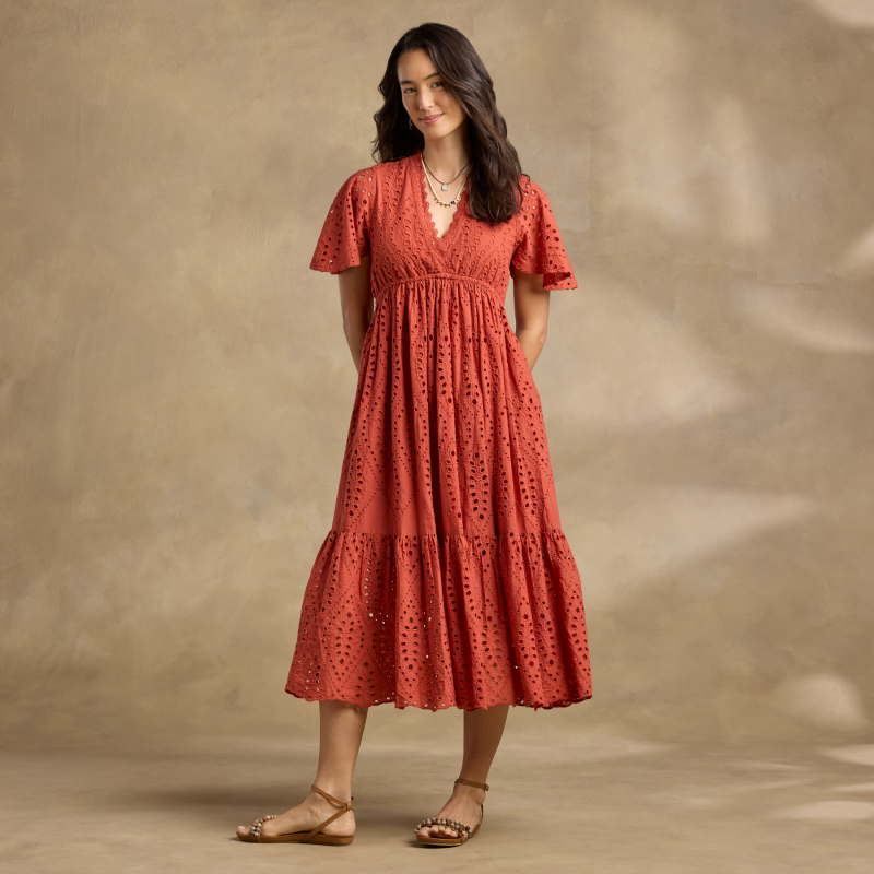 Avellino Eyelet Dress. Petite