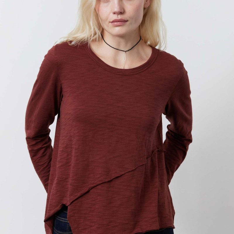 Inner Glow Asymmetric Long Sleeve Top